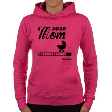 Damen Hoodie - Mom 2020 loading fuchsia-gold XS