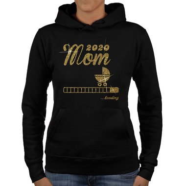 Damen Hoodie - Mom 2020 loading schwarz-weiss L