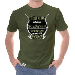 Herren T-Shirt - Leg dich niemals mit Soldaten an