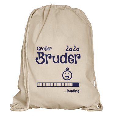 Turnbeutel - Groer Bruder 2020 loading royalblau-weiss