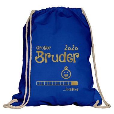 Turnbeutel - Groer Bruder 2020 loading royalblau-weiss