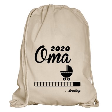 Turnbeutel - Oma 2020 loading weiss-schwarz