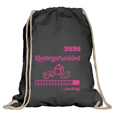 Turnbeutel - Kindergartenkind 2020 loading weiss-schwarz