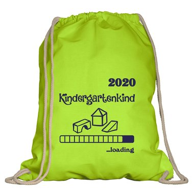 Turnbeutel - Kindergartenkind 2020 loading weiss-schwarz