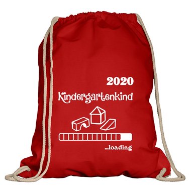 Turnbeutel - Kindergartenkind 2020 loading weiss-schwarz