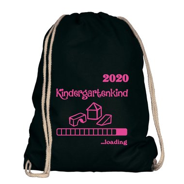 Turnbeutel - Kindergartenkind 2020 loading weiss-schwarz