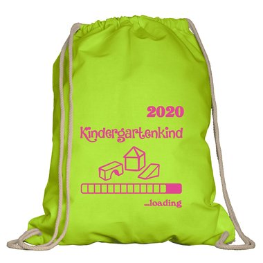 Turnbeutel - Kindergartenkind 2020 loading weiss-schwarz