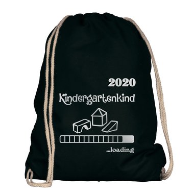 Turnbeutel - Kindergartenkind 2020 loading weiss-schwarz