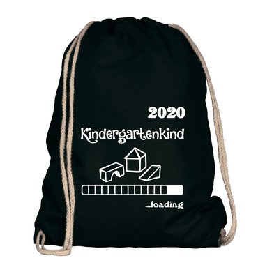 Turnbeutel - Kindergartenkind 2020 loading weiss-schwarz