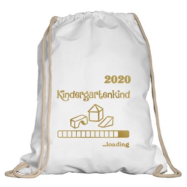 Turnbeutel - Kindergartenkind 2020 loading weiss-schwarz