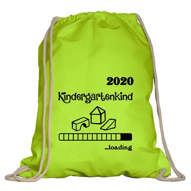 Turnbeutel - Kindergartenkind 2020 loading weiss-schwarz