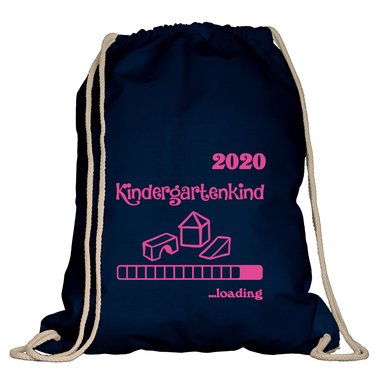 Turnbeutel - Kindergartenkind 2020 loading weiss-schwarz