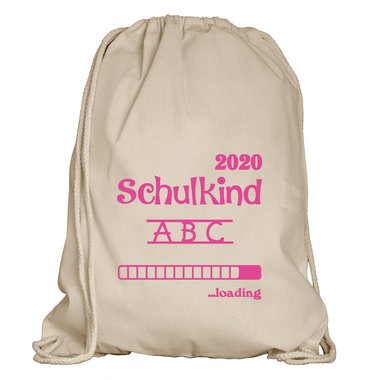 Turnbeutel - Schulkind 2020 loading apfelgrn-dunkelblau