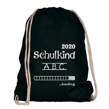 Turnbeutel - Schulkind 2020 loading apfelgrn-dunkelblau