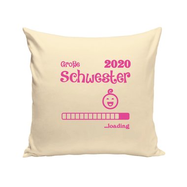 Kissen - Groe Schwester 2020 loading apfelgrn-fuchsia