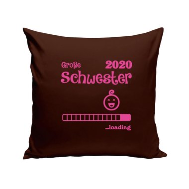 Kissen - Groe Schwester 2020 loading apfelgrn-fuchsia