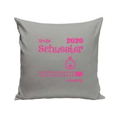 Kissen - Groe Schwester 2020 loading apfelgrn-fuchsia