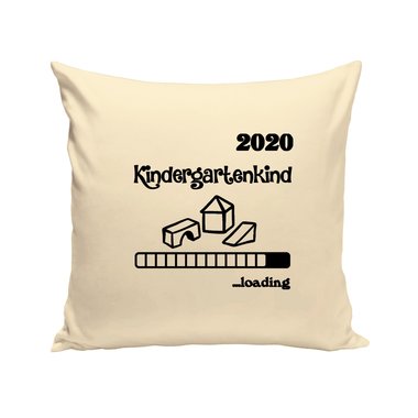 Kissen - Kindergartenkind 2020 loading apfelgrn-dunkelblau