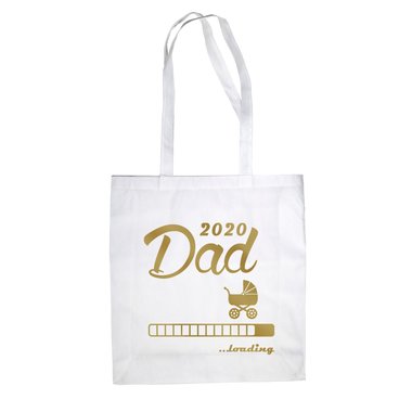 Jutebeutel - Dad 2020 loading apfelgrn-dunkelblau