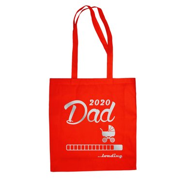 Jutebeutel - Dad 2020 loading weiss-schwarz