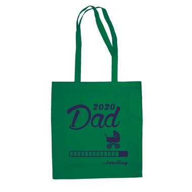 Jutebeutel - Dad 2020 loading weiss-schwarz