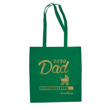 Jutebeutel - Dad 2020 loading weiss-schwarz