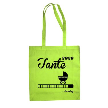 Jutebeutel - Tante 2020 loading apfelgrn-fuchsia