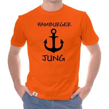 Herren T-Shirt - Hamburger Jung dunkelblau-weiss S