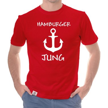 Herren T-Shirt - Hamburger Jung dunkelblau-weiss S