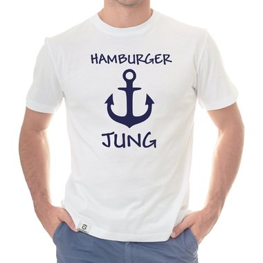 Herren T-Shirt - Hamburger Jung dunkelblau-weiss S