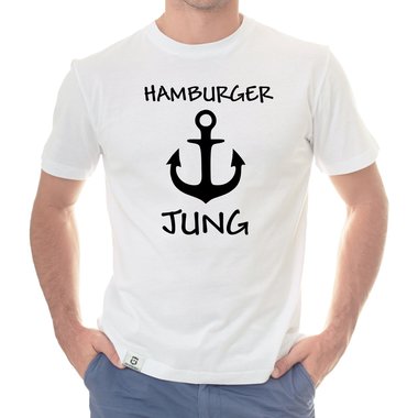Herren T-Shirt - Hamburger Jung dunkelblau-weiss S