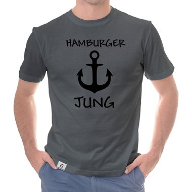 Herren T-Shirt - Hamburger Jung dunkelblau-weiss S
