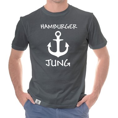 Herren T-Shirt - Hamburger Jung dunkelblau-weiss S