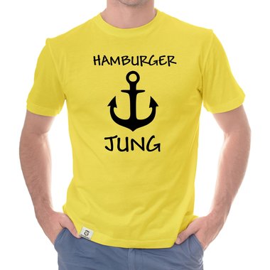 Herren T-Shirt - Hamburger Jung dunkelblau-weiss S