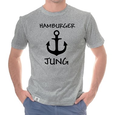 Herren T-Shirt - Hamburger Jung dunkelblau-weiss S