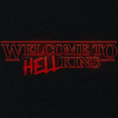 Damen T-Shirt - Welcome to Hellkins weiss-rot XXL