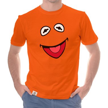 Herren T-Shirt - Frosch Kostm  limon-schwarz S