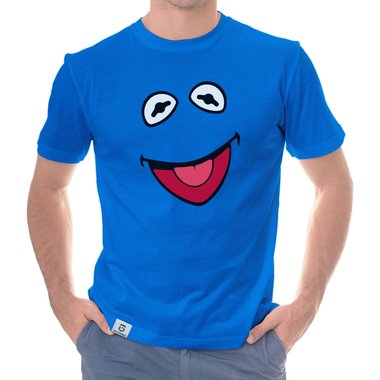Herren T-Shirt - Frosch Kostm  limon-schwarz S
