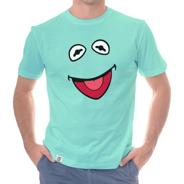 Herren T-Shirt - Frosch Kostm  limon-schwarz S