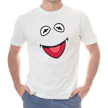 Herren T-Shirt - Frosch Kostm  limon-schwarz S