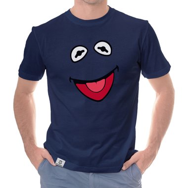 Herren T-Shirt - Frosch Kostm  limon-schwarz S