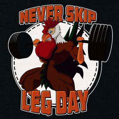 Herren T-Shirt - Never skip Leg Day