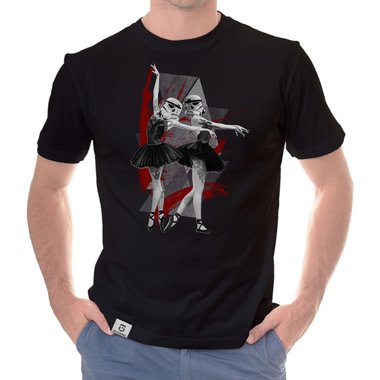 Herren T-Shirt - Imperial Ballerina schwarz-weiss S