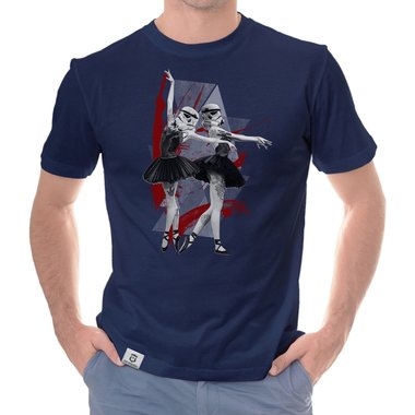 Herren T-Shirt - Imperial Ballerina schwarz-weiss S