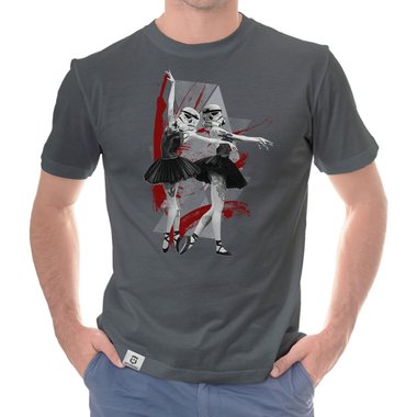 Herren T-Shirt - Imperial Ballerina schwarz-weiss S