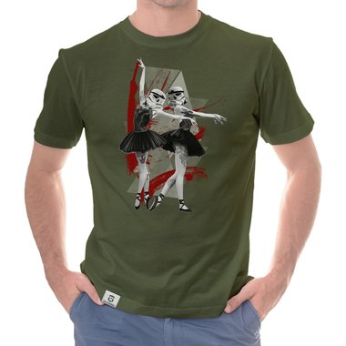 Herren T-Shirt - Imperial Ballerina schwarz-weiss S