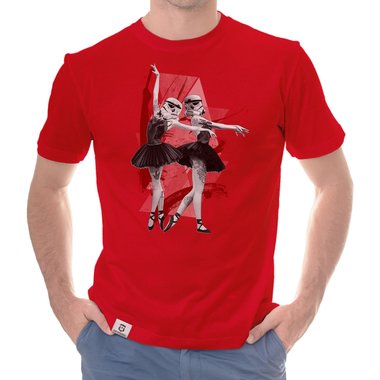 Herren T-Shirt - Imperial Ballerina schwarz-weiss S