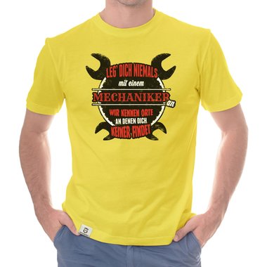 Herren T-Shirt - Leg dich niemals mit Mechanikern an!