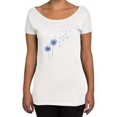 Damen T-Shirt U-Boot-Ausschnitt - Pusteblume