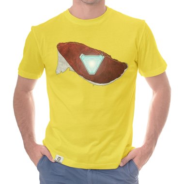 Herren T-Shirt - Arc Reactor Riss dunkelblau-rot S